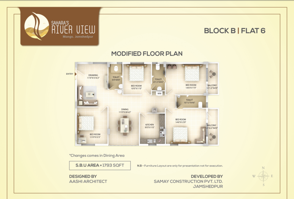 Block B Typical Floor Flat 6